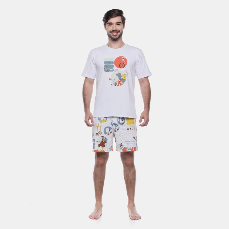 Pijama Manga Curta e Short