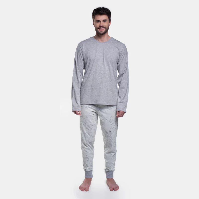 Pijama Manga Longa e Calça