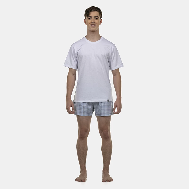 Pijama Masculino Adulto Manga Curta e Short