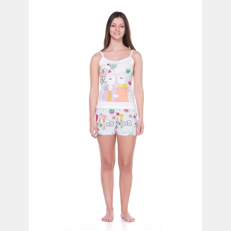 Conjunto Feminino Adulto Alça e Short