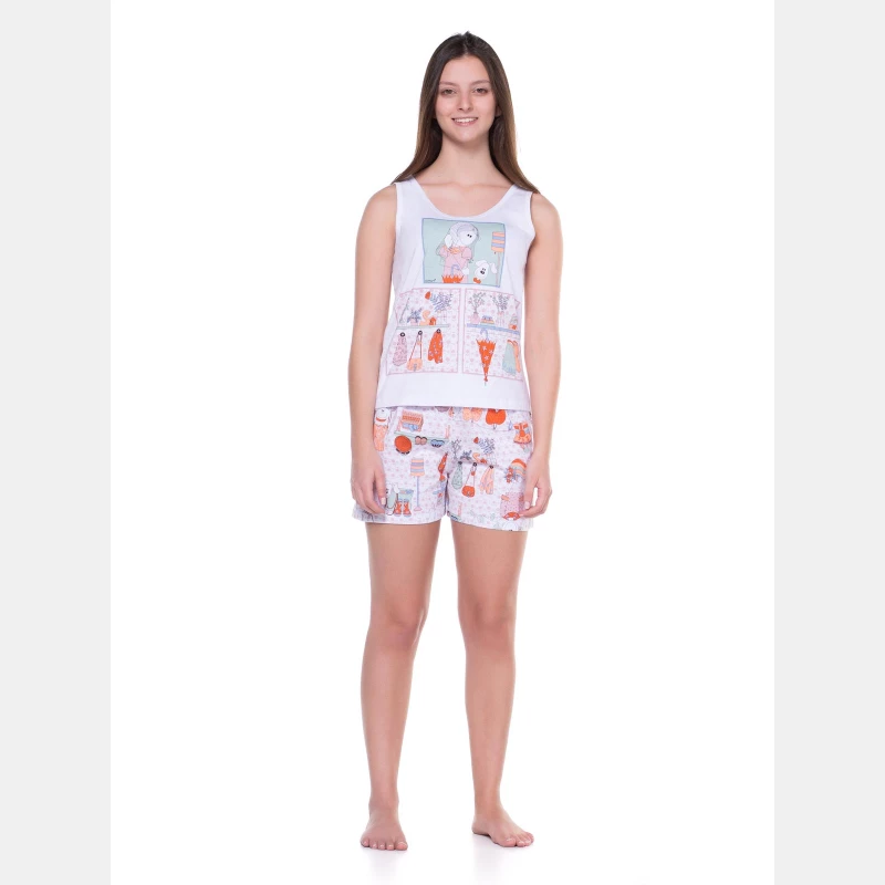 Conjunto Feminino Adulto Alça e Short