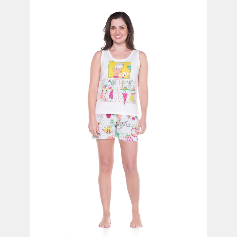 Conjunto Feminino Adulto Regata e Short
