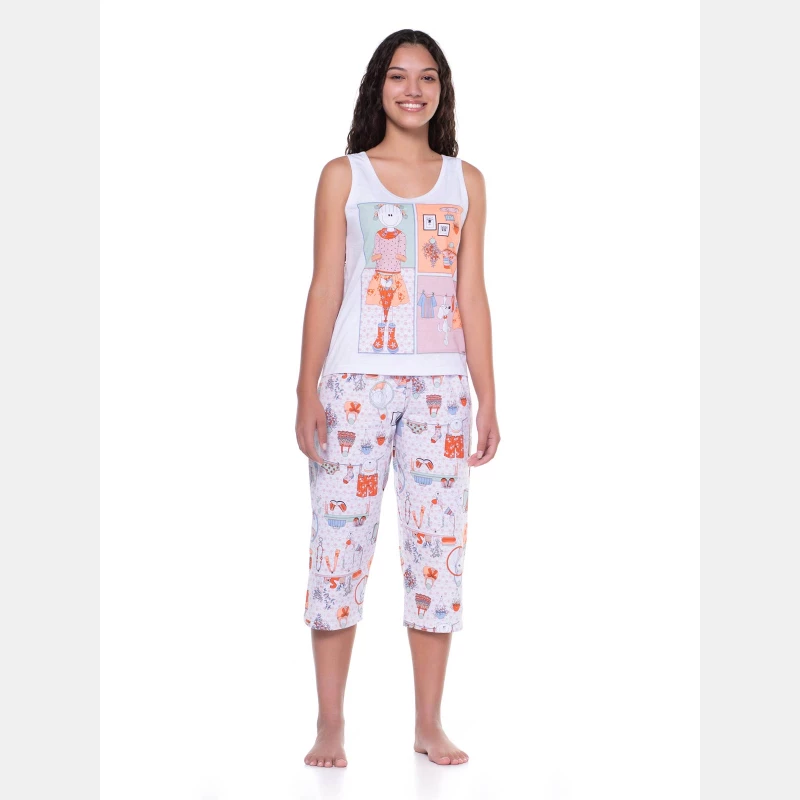 Conjunto Feminino Adulto Regata e Corsário