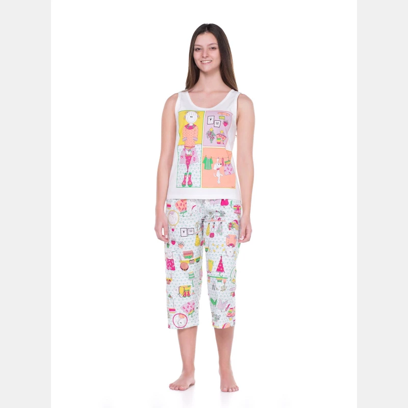 Conjunto Feminino Adulto Regata e Corsário
