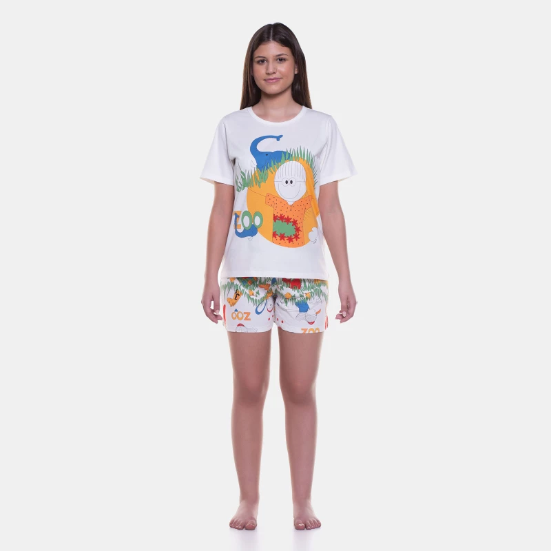 Pijama manga curta e short