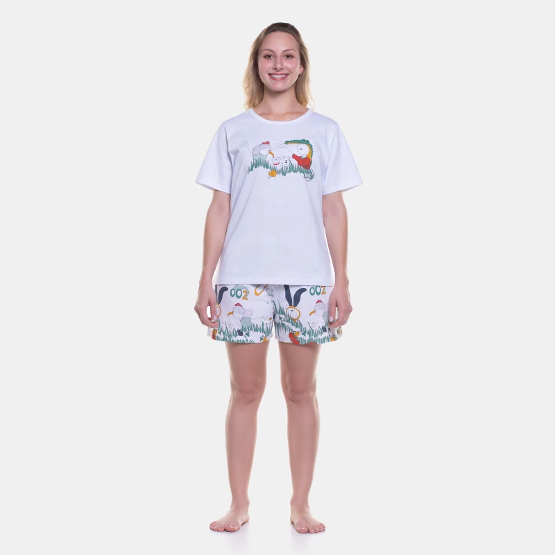 Pijama manga curta e short