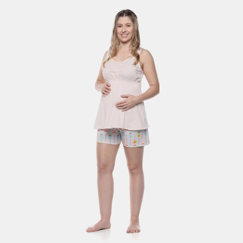 Homewear gestante regata e short      
