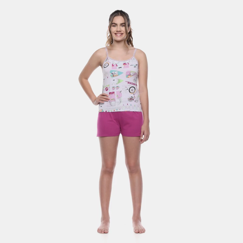 Pijama Alça e Short