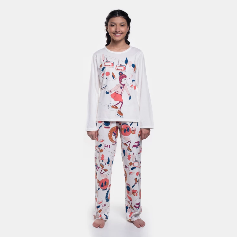 Pijama Manga Longa e Calça