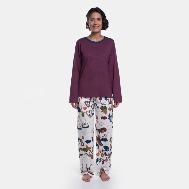 Pijama Manga Longa e Calça