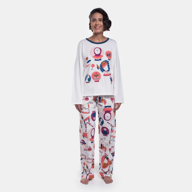 Pijama Manga Longa e Calça