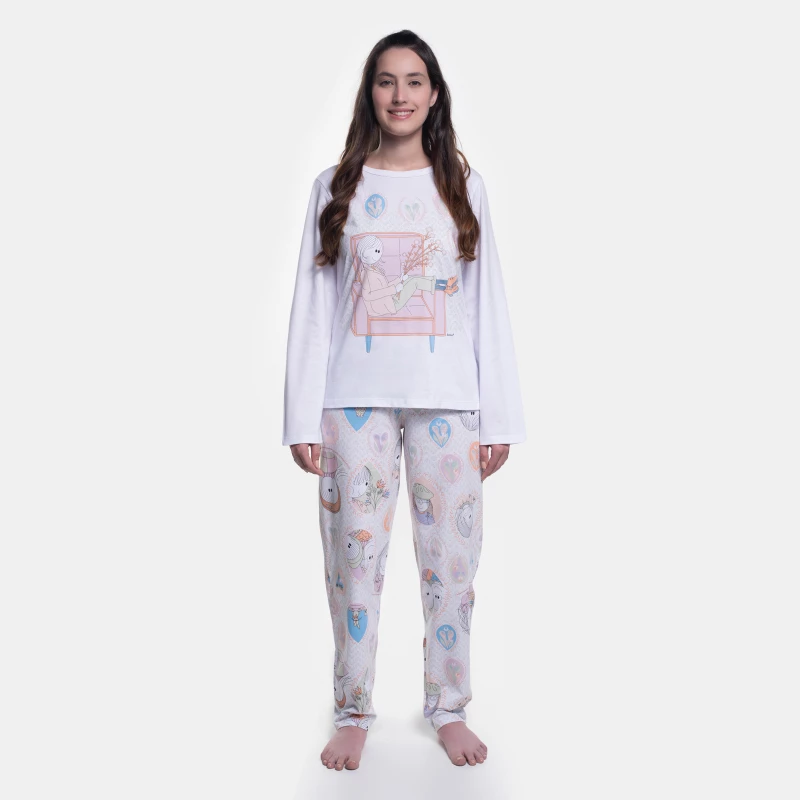 Pijama Manga Longa e Calça
