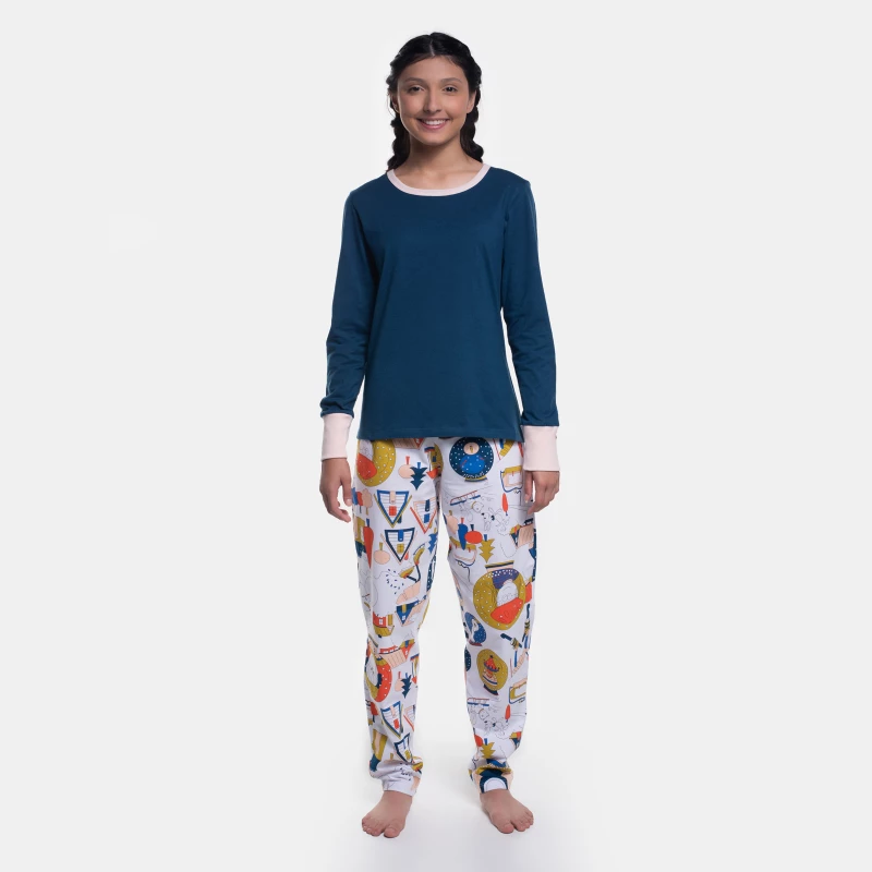 Pijama Manga Longa e Calça
