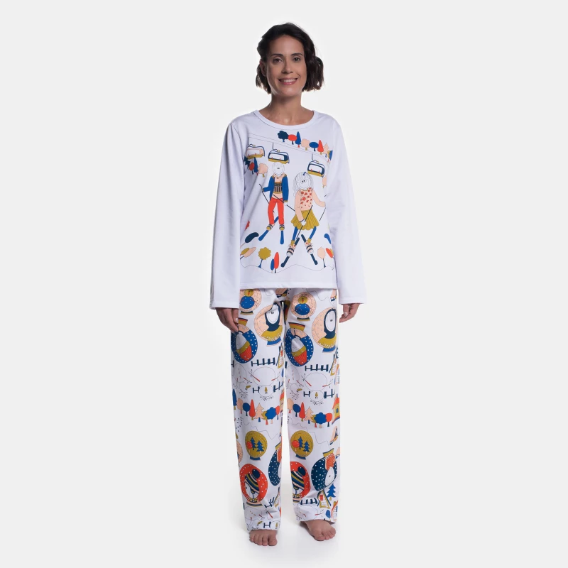 Pijama Manga Longa e Calça