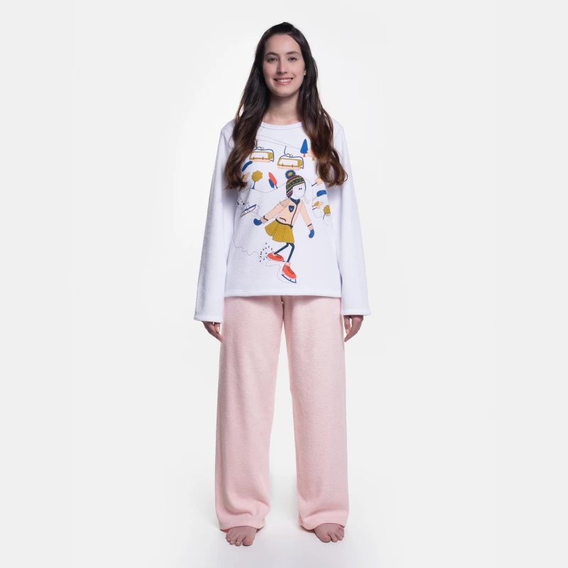 Pijama manga longa e calça