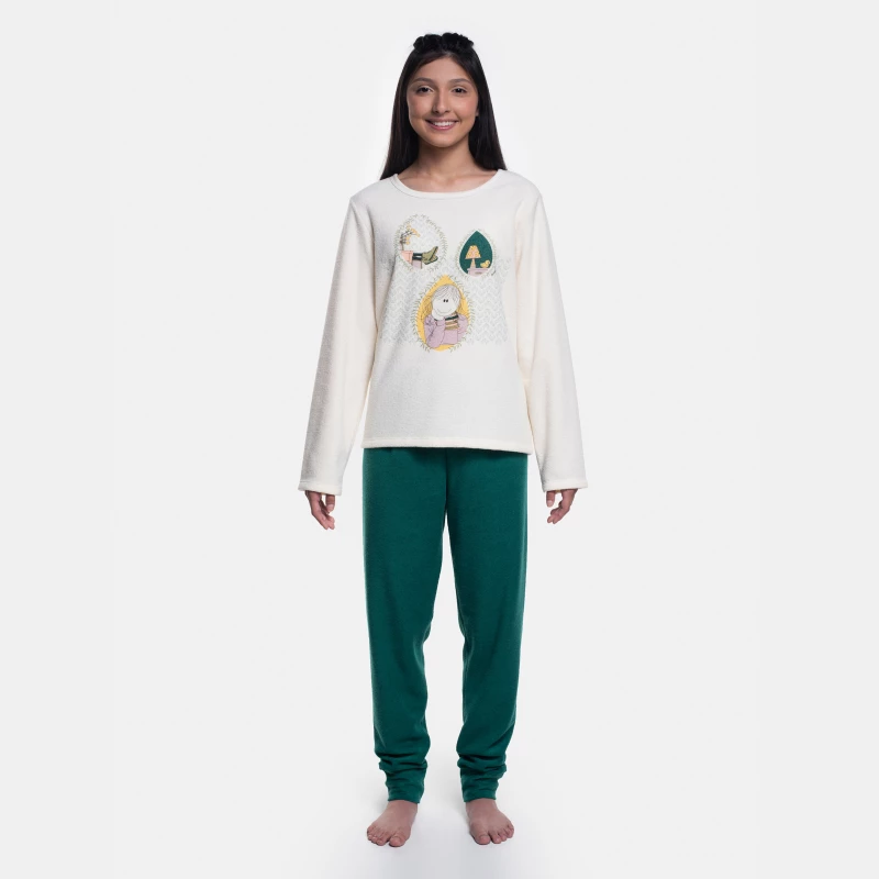 Pijama Manga Longa e Calça