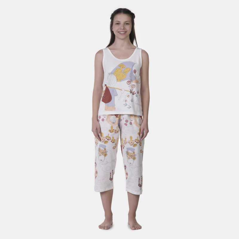 Pijama regata e corsário 