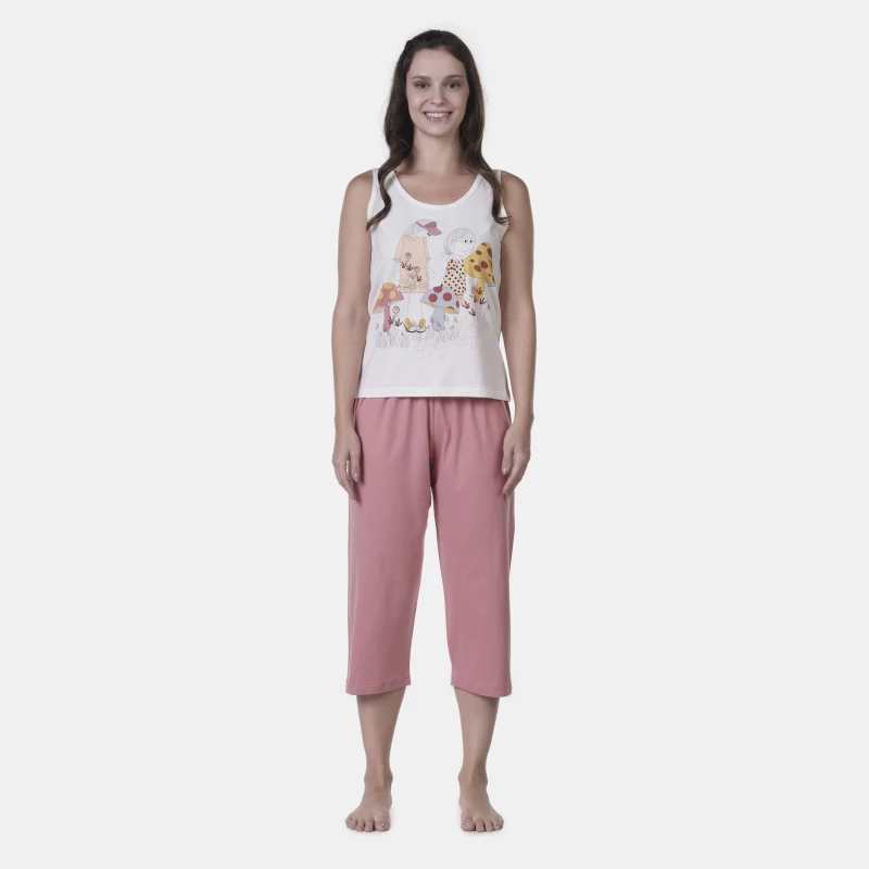 Pijama regata e corsário             