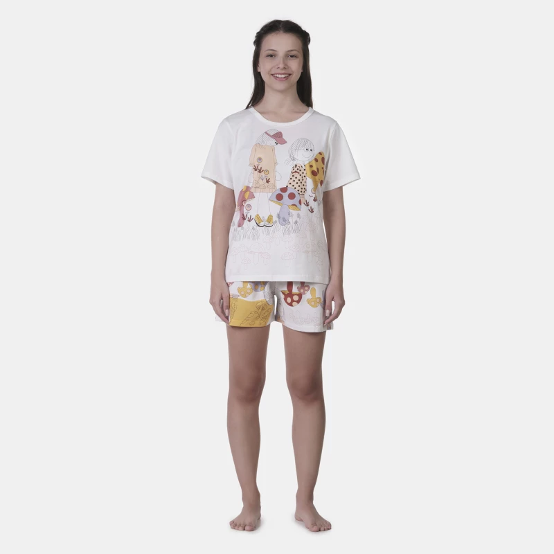 Pijama manga curta e short