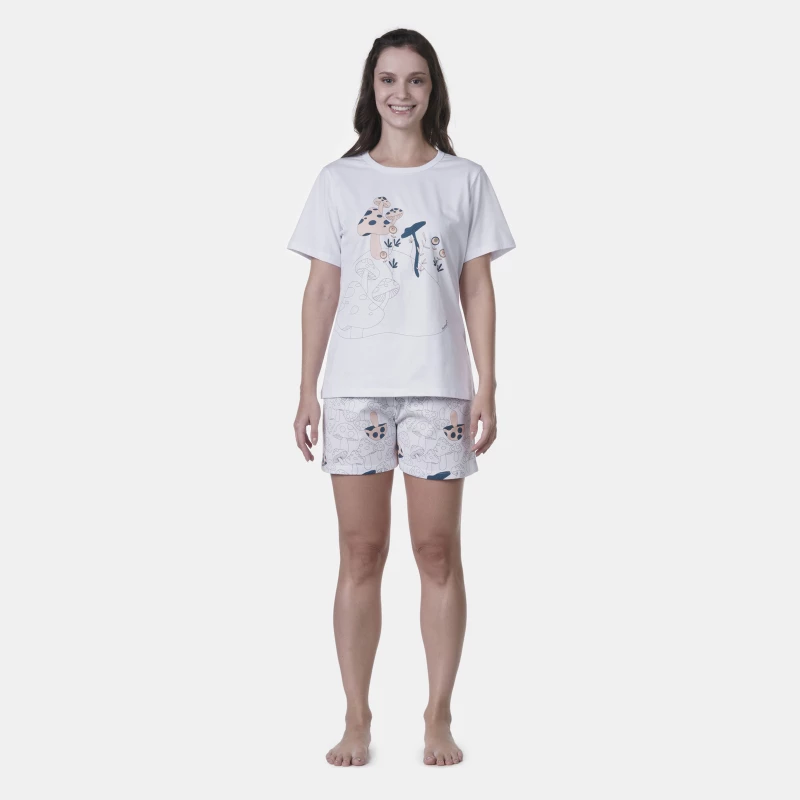Pijama manga curta e short      
