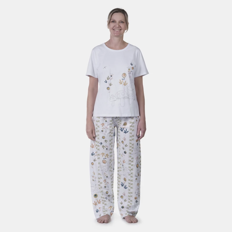 Pijama clássico manga curta e calça