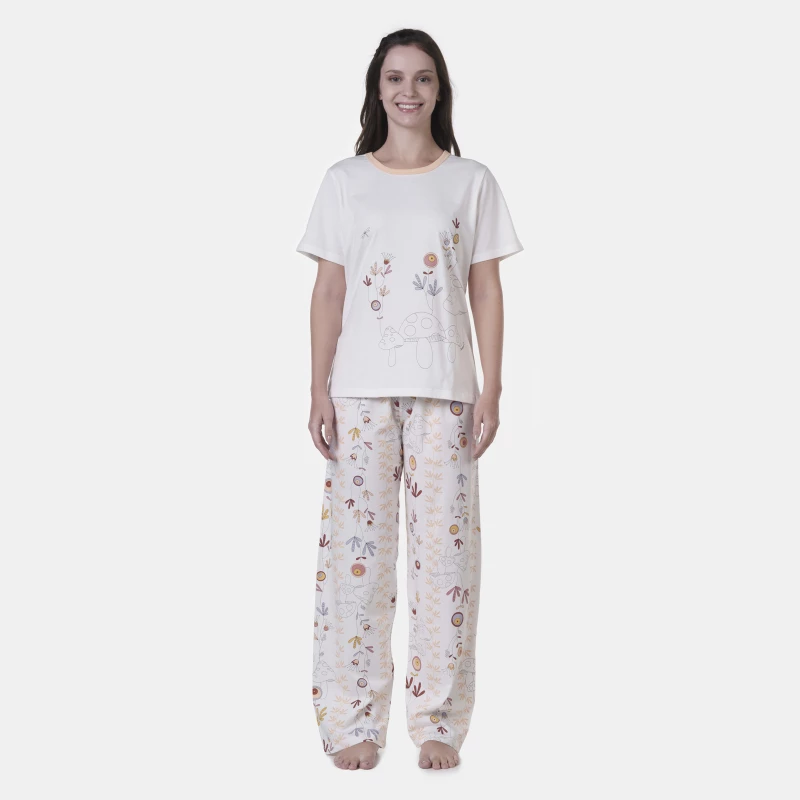 Pijama clássico manga curta e calça   