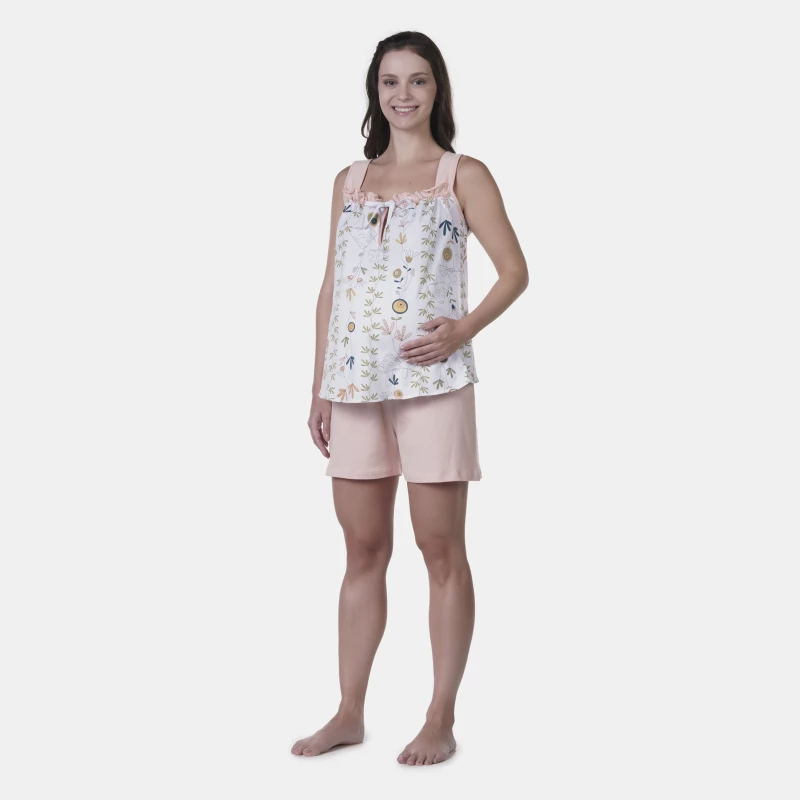 Homewear Gestante Regata e Short    