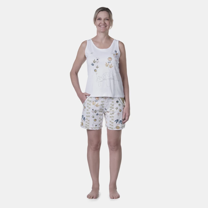 Pijama clássico regata e short