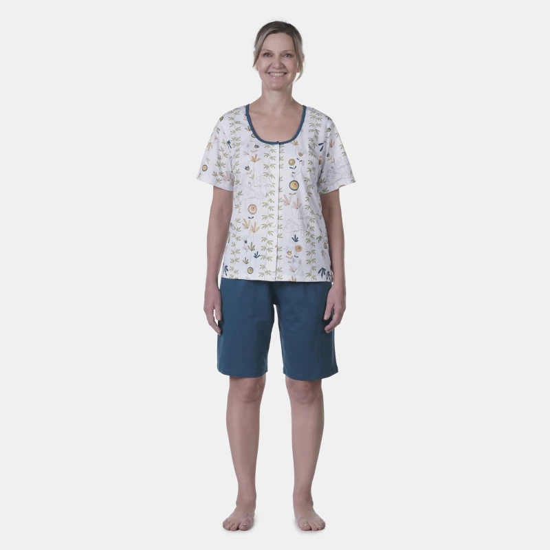 Homewear Clássico Manga Curta e Bermuda       