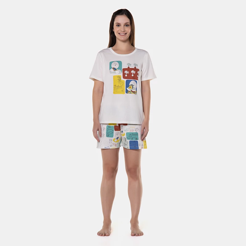 Pijama manga curta e short