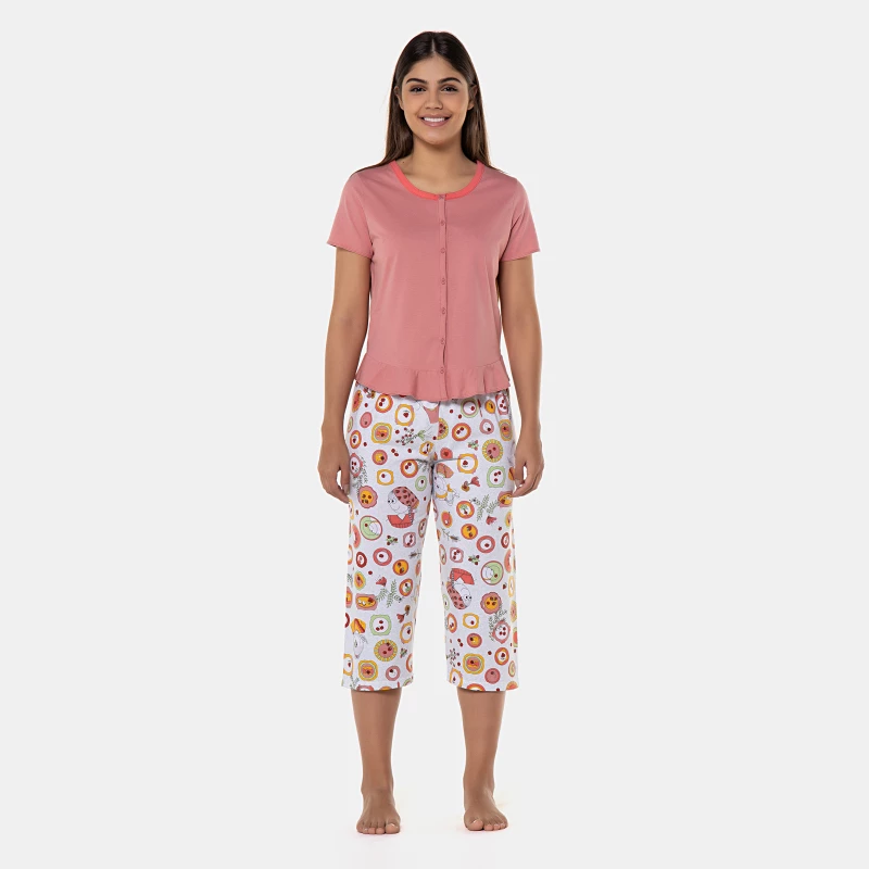 Homewear manga curta e corsário