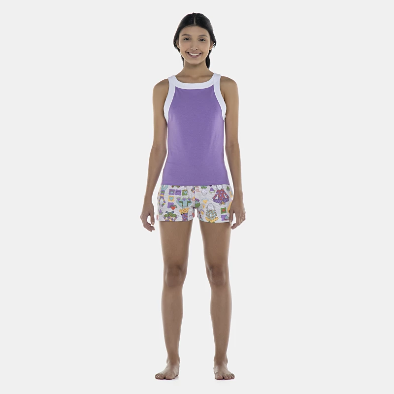 Pijama Feminino Adulto Regata e Short