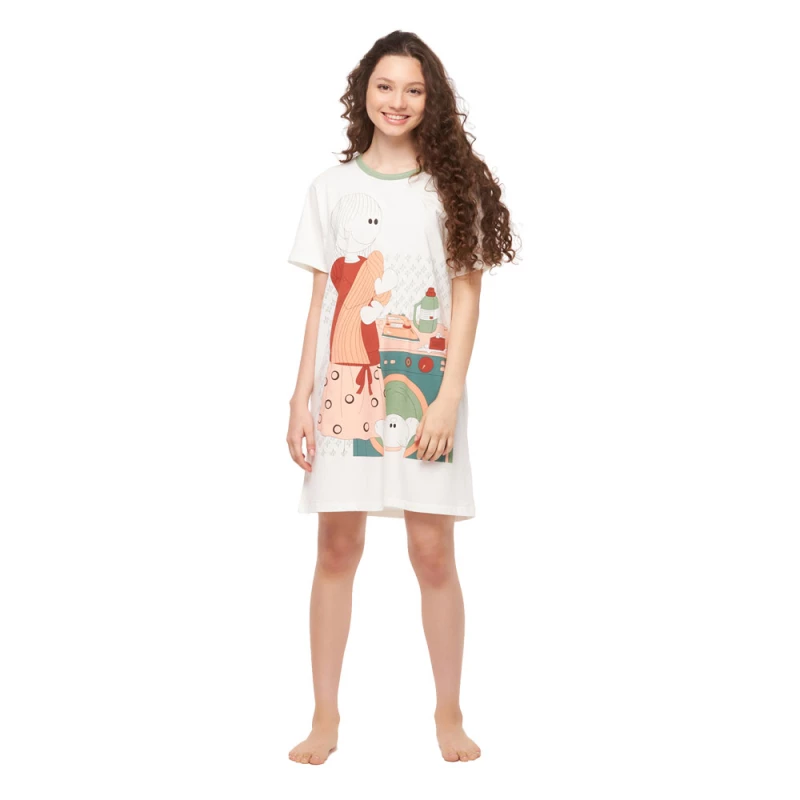 Camisão manga curta             
