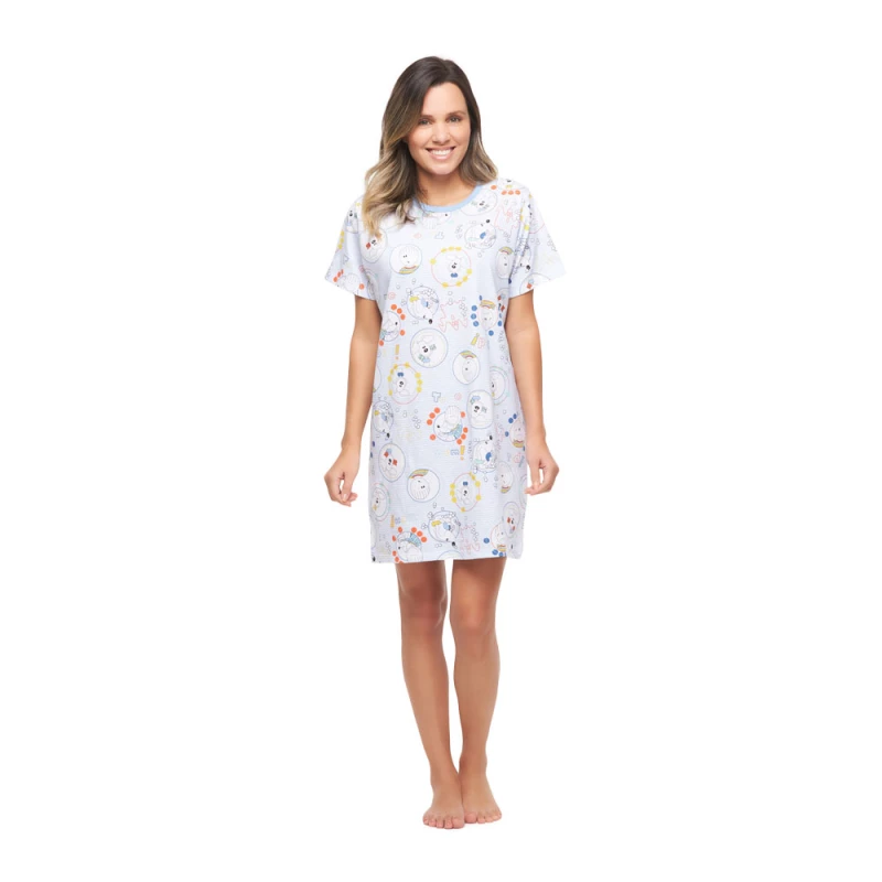 Camisão manga curta