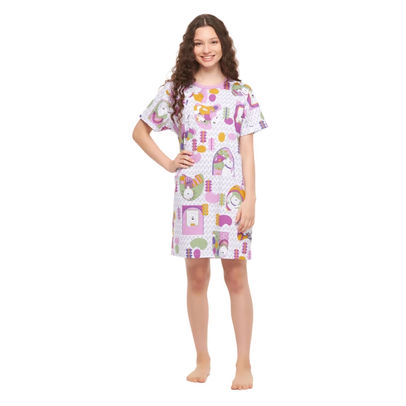 Camisão manga curta