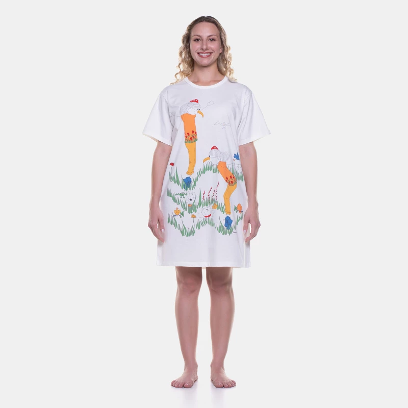 Camisão manga curta  