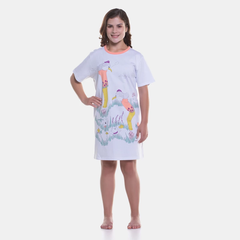 Camisão manga curta          