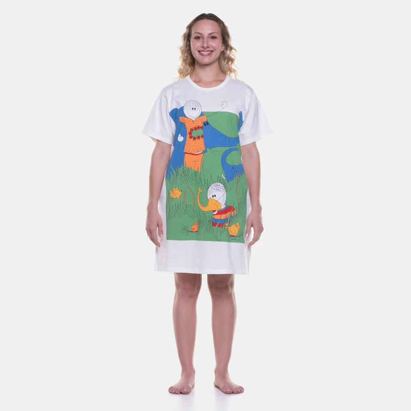 Camisão manga curta             