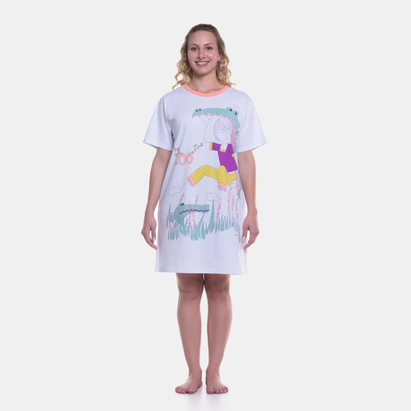 Camisão manga curta           
