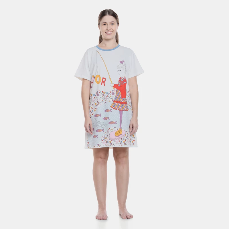 Camisão manga curta                     
