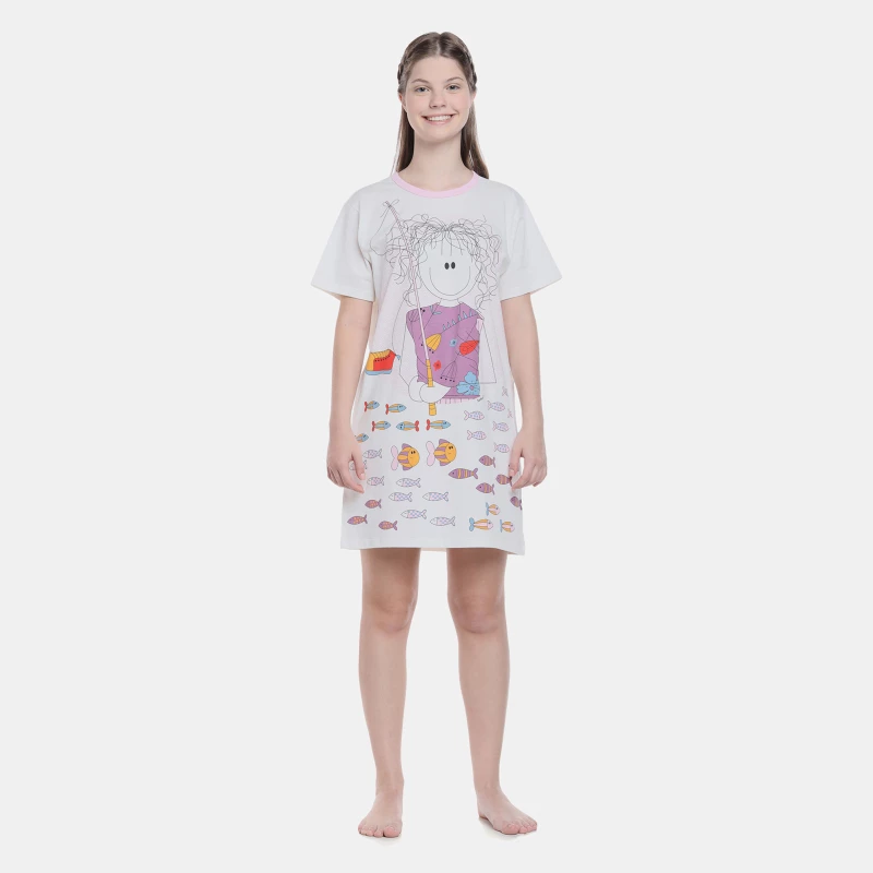 Camisão manga curta                 