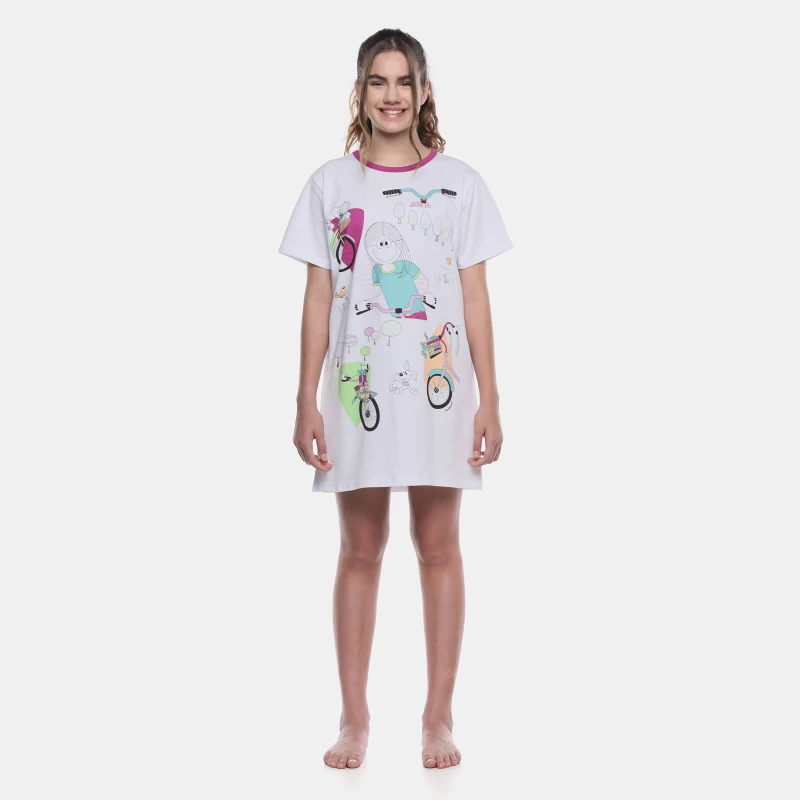 Camisão Manga Curta           