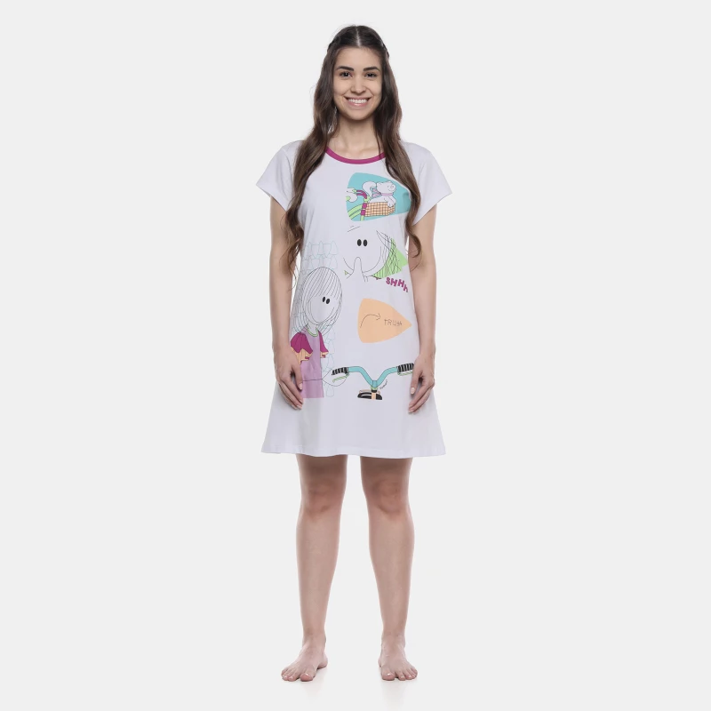 Camisão Manga Curta Cinturado