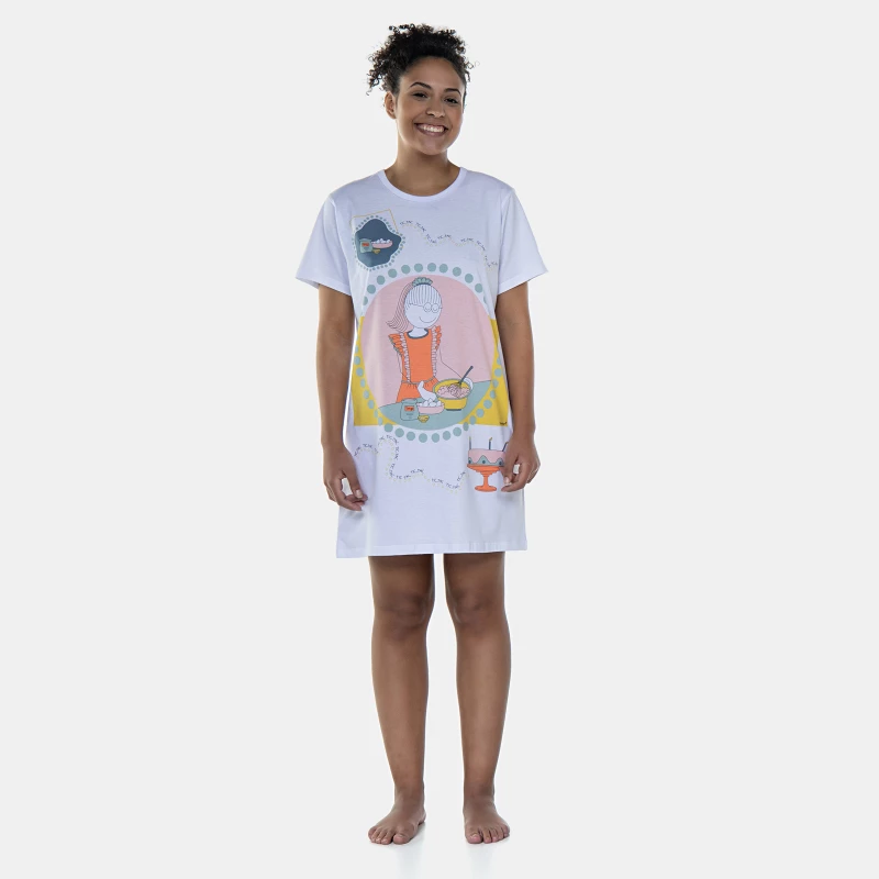 Camisão Manga Curta