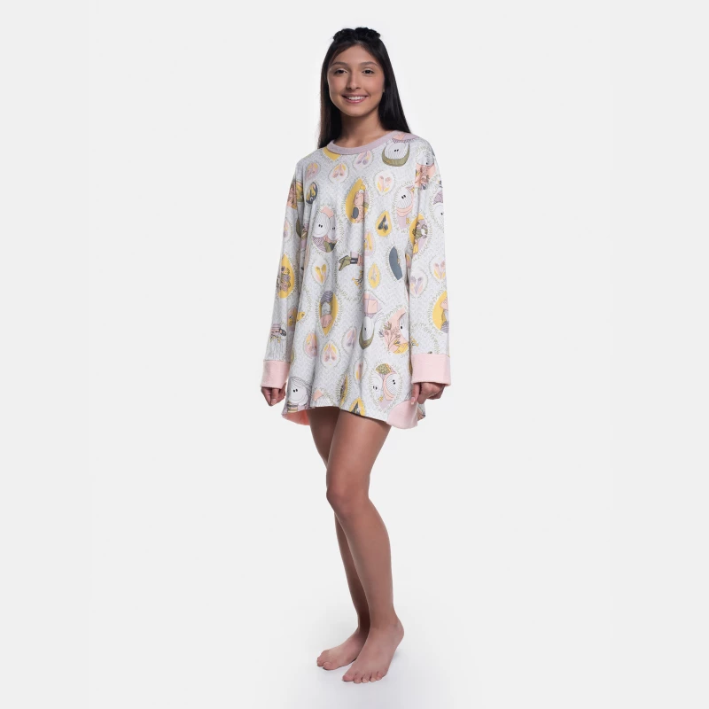 Camisão manga longa