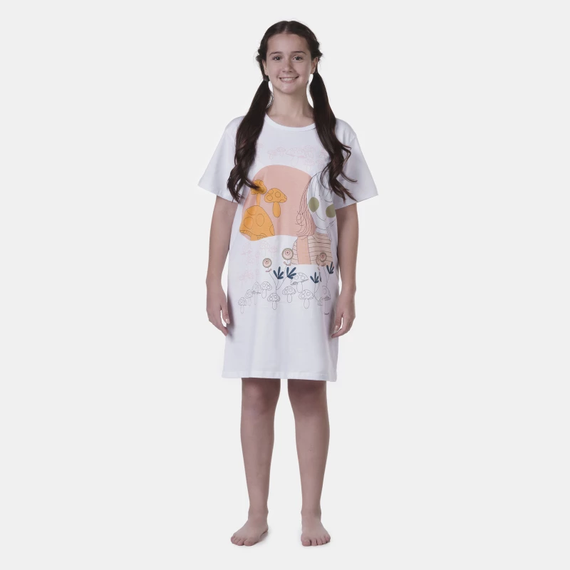 Camisão manga curta           