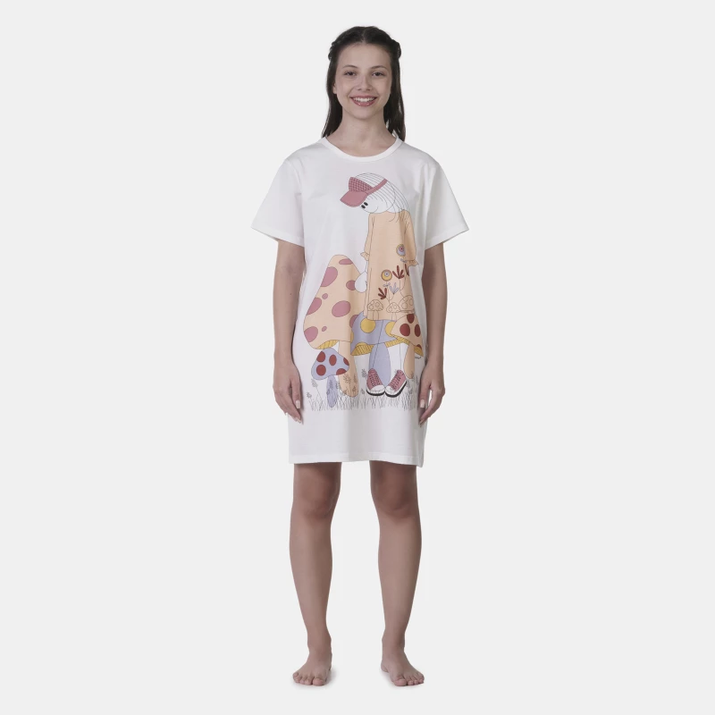 Camisão manga curta             