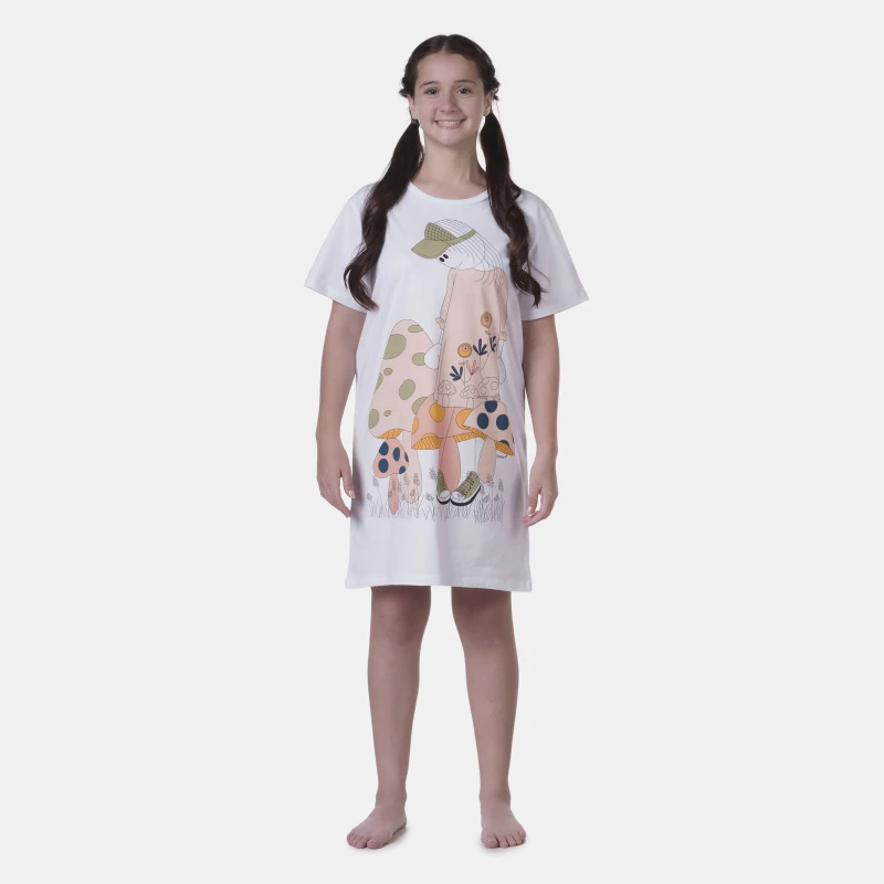 Camisão manga curta
