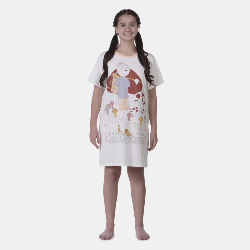 Camisão manga curta              