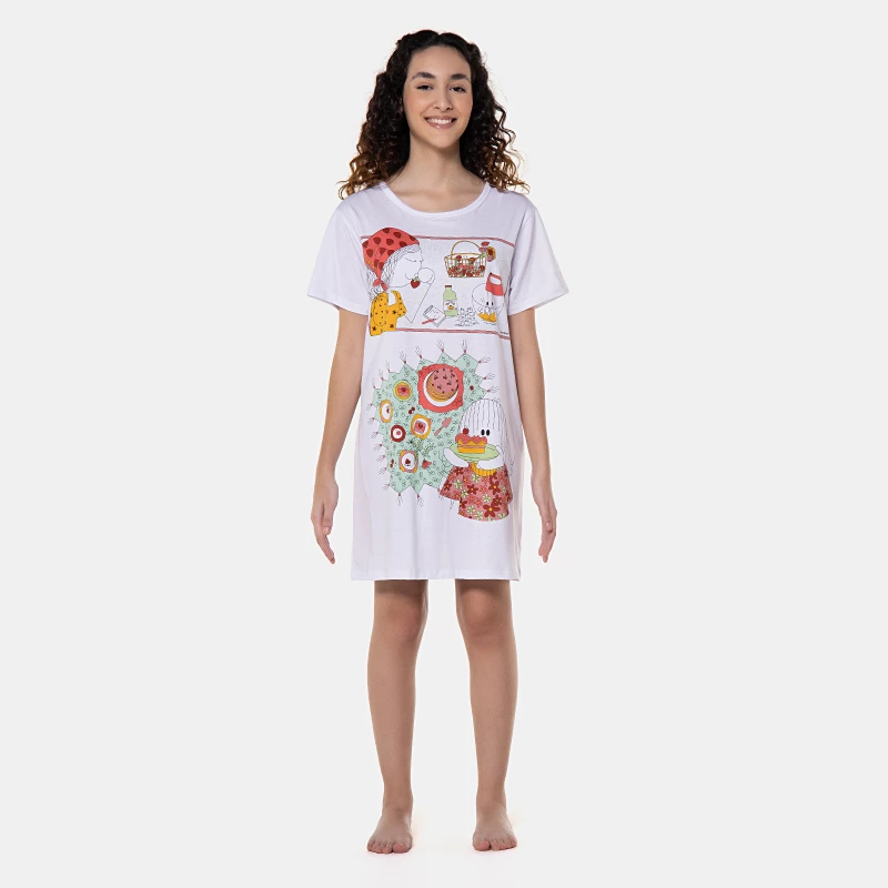 Camisão manga curta     